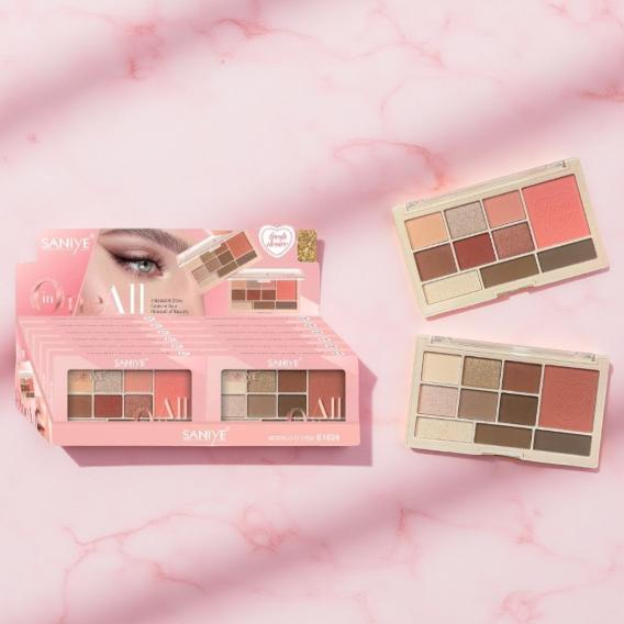 Producto - PALETA DE SOMBRA + CONTORNO + ILUMINADOR + SOMBRAS + SOMBRA PARA CEJAS - SANIYE