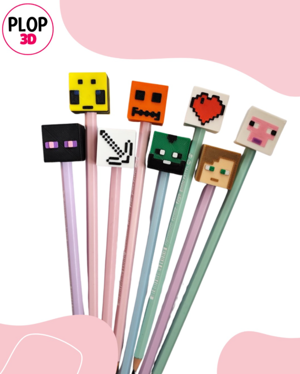 Producto - Topper de lapiz MINECRAFT