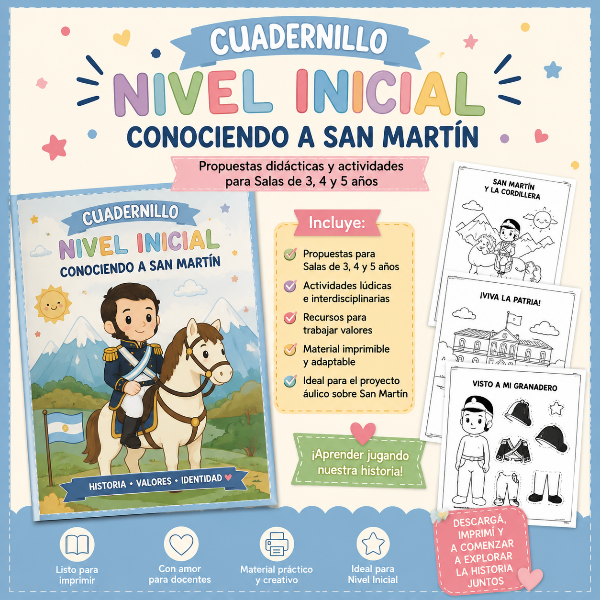 Producto - CONOCIENDO A SAN MARTIN. NIVEL INICIAL