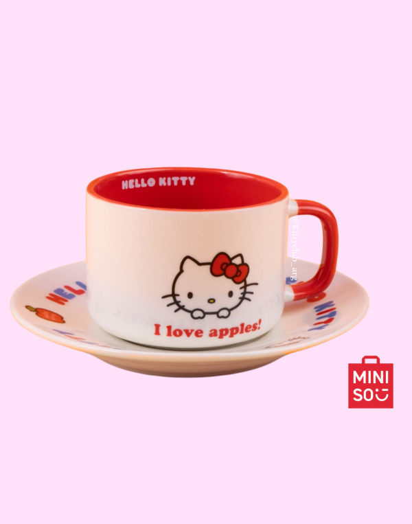 Producto - Taza con plato Miniso Hello Kitty2