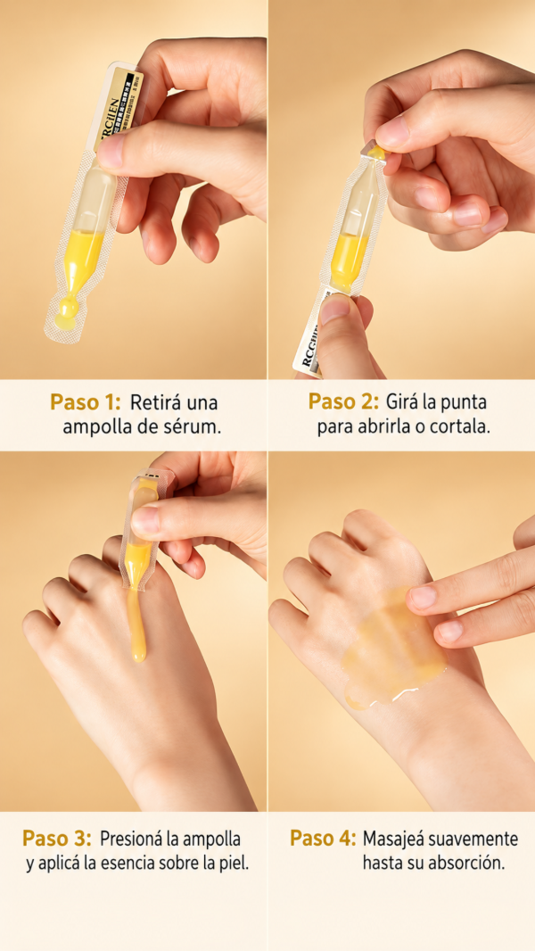 Producto - ESENCIA FACIAL CON PEPTIDOS Y ESCUALANO - 10 AMPOLLAS DE 1,5 ML - 6