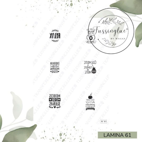 Producto - LAMINA TRANSFERGLUE 61