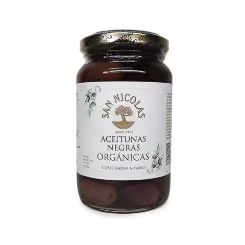 Producto - ACEITUNAS NEGRAS - ORGÁNICO- SAN NICOLÁS - 500ML