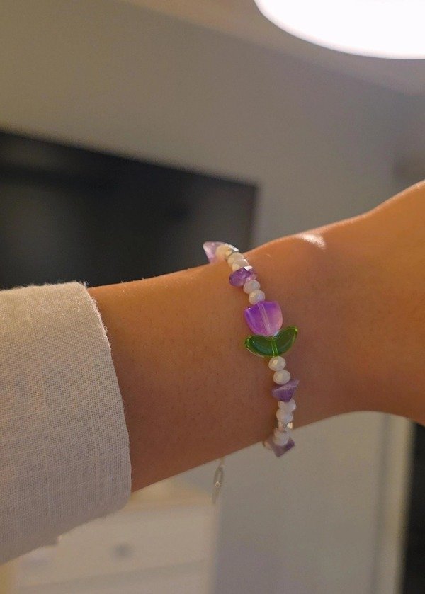 Producto - Pulsera Amatista + Tulipán - 2