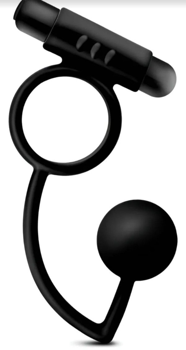 Producto - ANILLO PENEANO VIBRADOR CON BOLA ESTIMULADORA PROSTÁTICA - 1