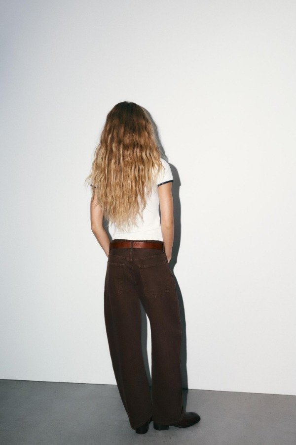 Producto - Jeans TRF baggy barrel tiro medio Zara - 3