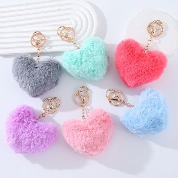 Producto - LLAVERO CORAZON PELUCHE