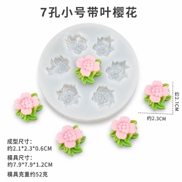 Producto - Molde silicona flores 022W5