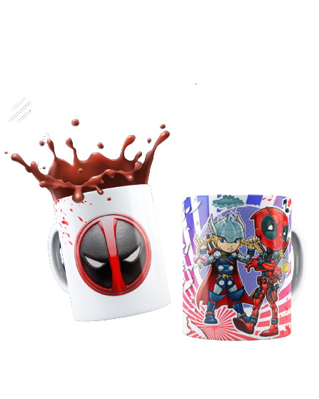 Producto - Taza Deadpool/Thor