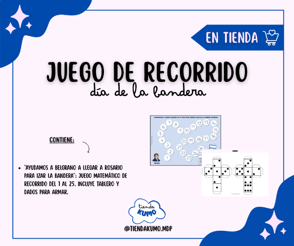 Producto - JUEGO DE RECORRIDO DÍA DE LA BANDERA- PDF