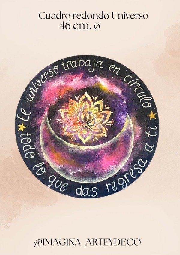 Producto - Cuadro Redondo Universo