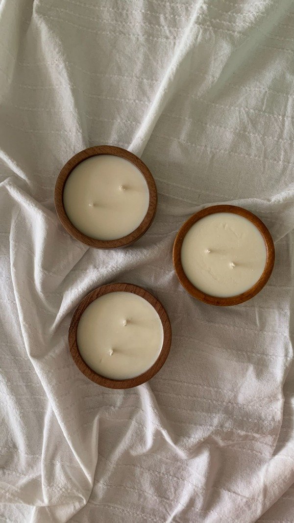 Producto - Vela en Cuenco de Madera