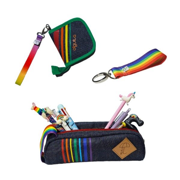 Producto - COMBO Cartuchera Billetera LLavero