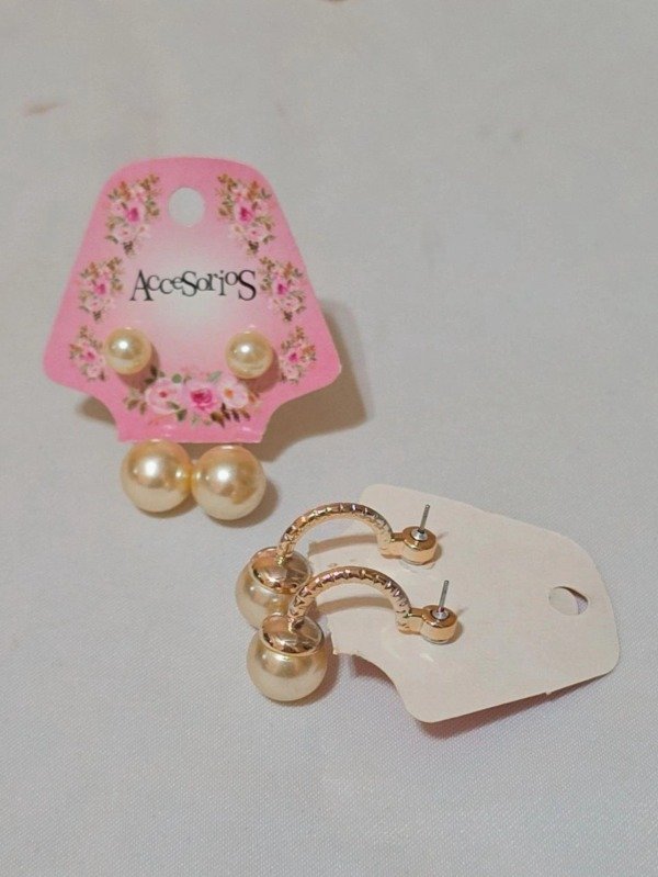 Producto - Aros perla colgantes