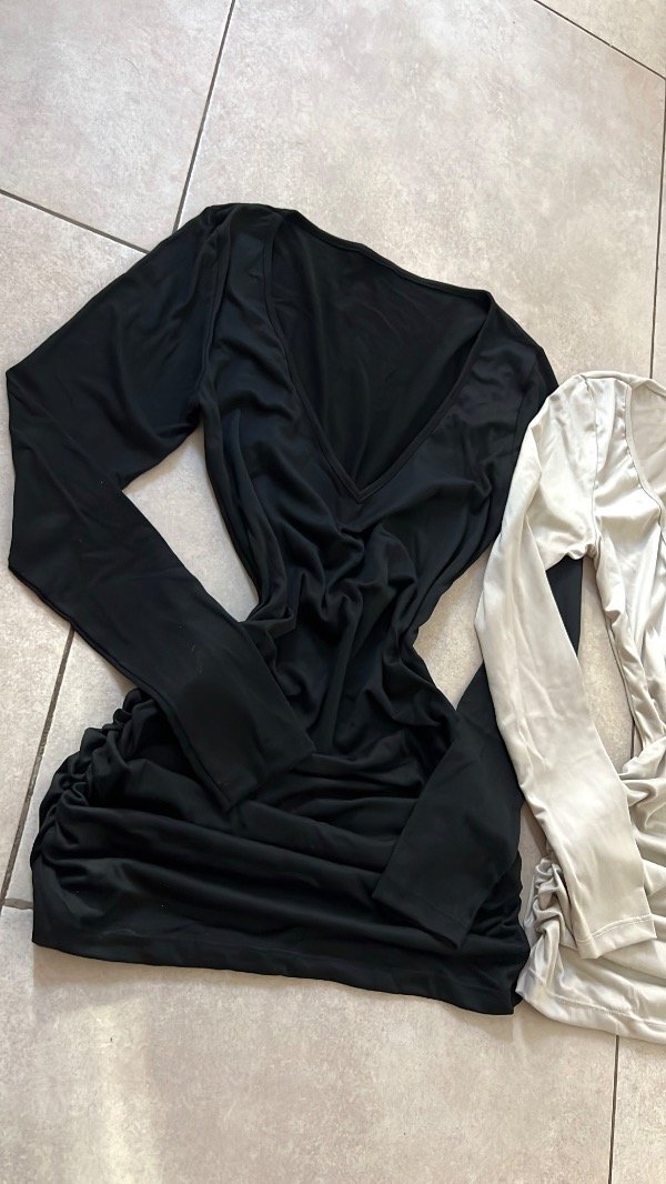 Producto - VESTIDO ESCOTE V FRUNCE