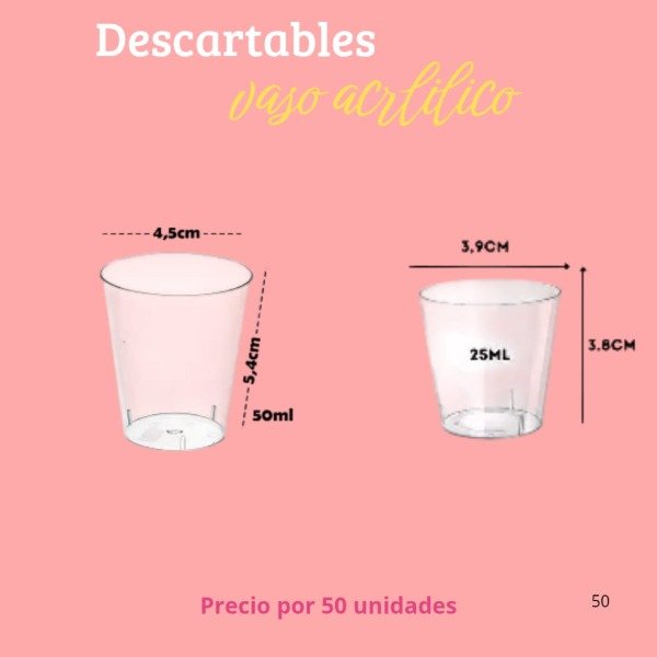 Producto - Vasos de acrílico
