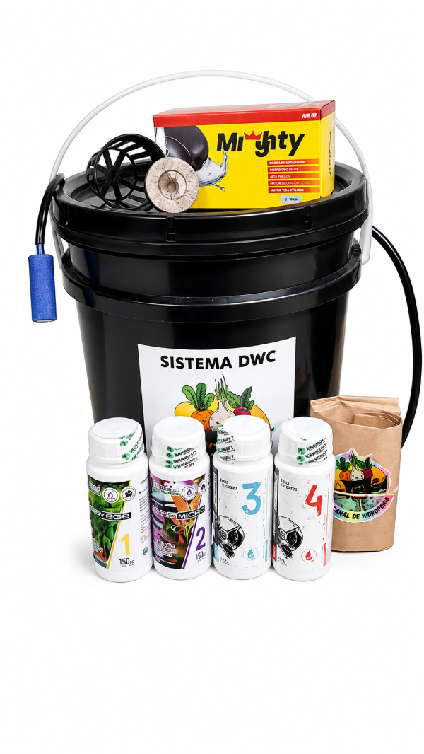 Producto - Sistema DWC de 10L + Combo Bioproyect 150ml