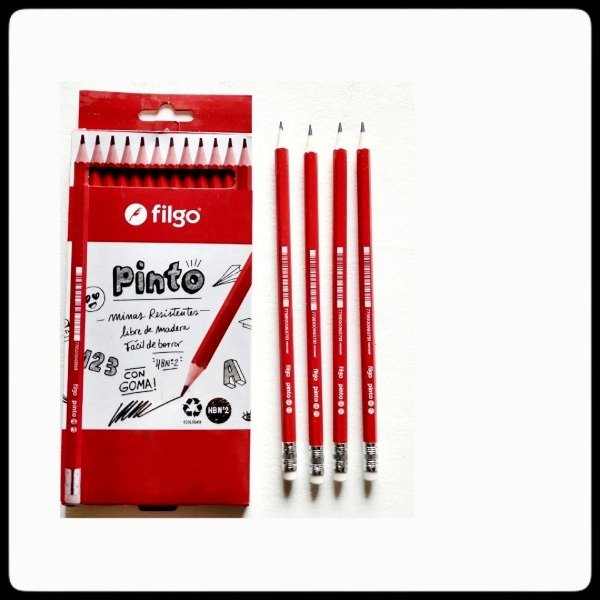 Producto - LAPIZ GRAFITO HB C/GOMA CAJA X12UN FILGO