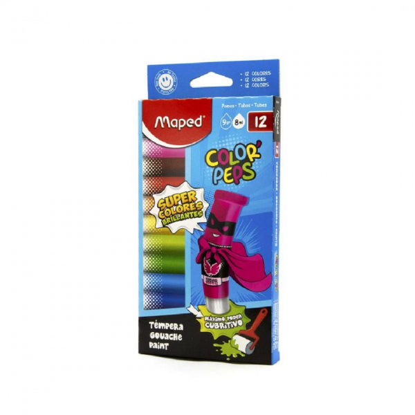 Producto - TEMPERA MAPED X 8 CC X 12 UNIDADES SURTIDO