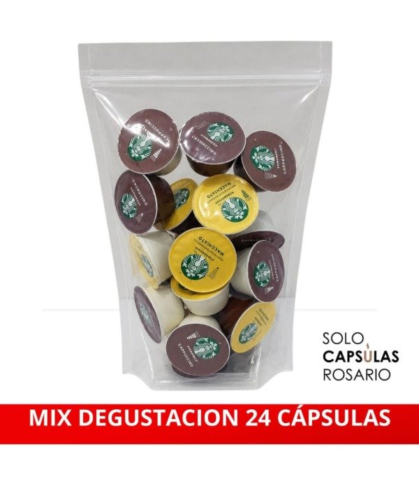 Producto - MIX DEGUSTACION 24 CAPSULAS STARBUCKS SURTIDAS.  sabores en la descripcion
