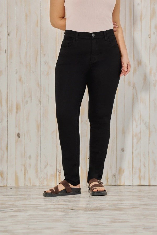 Producto - Jean CENITHO chupin negro clásico - elastizado (talles 46 al 60) - 4