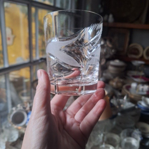 Producto - 8 Vasos de cristal tallado