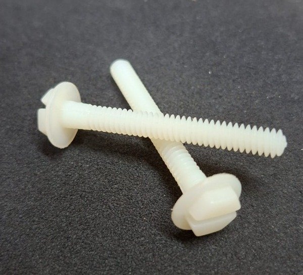 Producto - TORNILLO PLÁSTICO ROSCA 1/4 LARGO 50MM por dos unidades