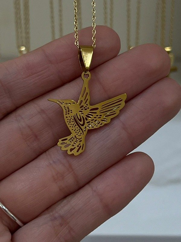 Producto - COLLAR AVE DORADA