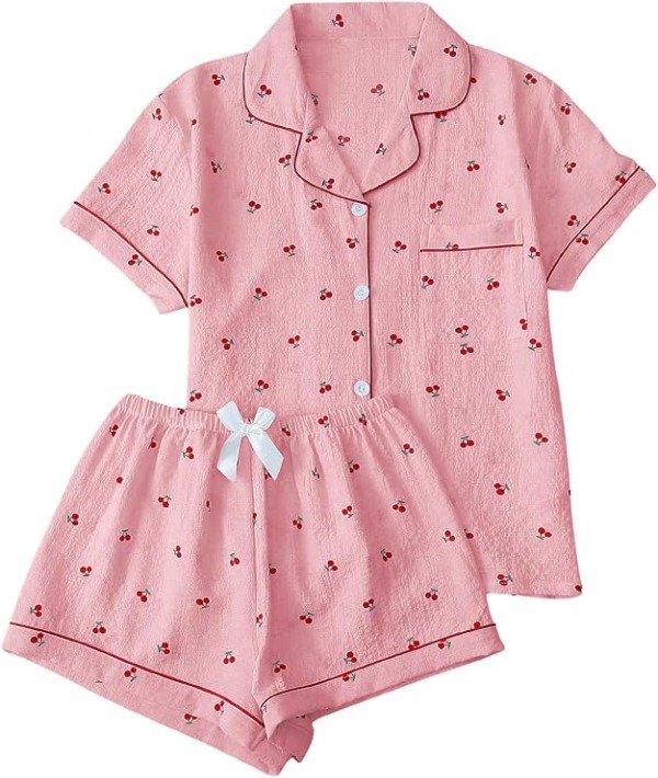 Producto - Conjunto de pijama de 2 piezas Cherry Pink - 1