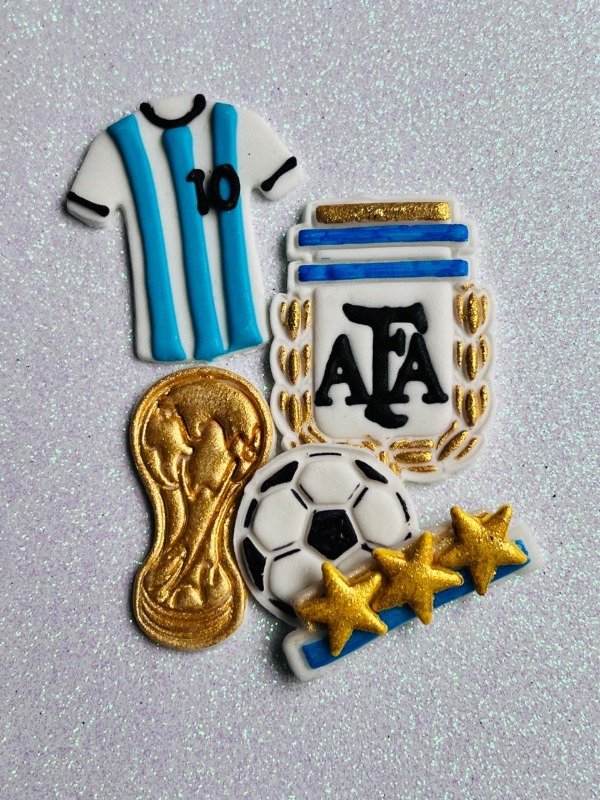 Producto - Set AFA FIFA Mundial 2026 - en pastillaje x5 unidades