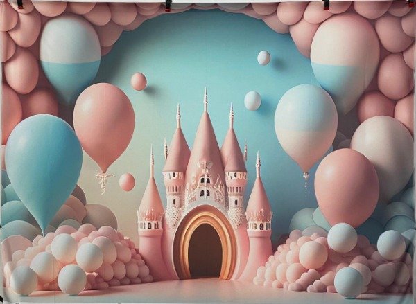 Producto - FONDO CASTILLO PRINCESA 3D CON FALLA IMPERCEPTIBLE B 200X150 C14
