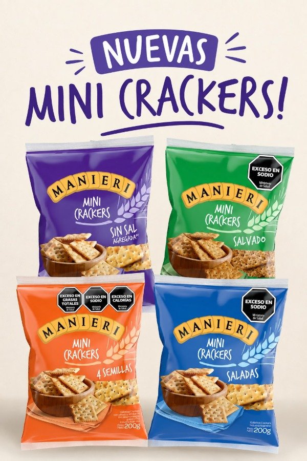 Producto - MANIERI MINI CRACKERS 200gr 12u