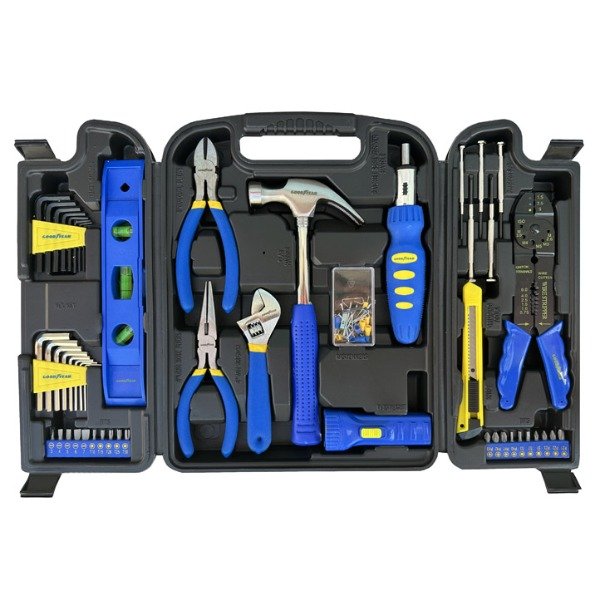 Producto - KIT DE HERRAMIENTAS GOODYEAR 90 PCS CON CAJA PLASTICA GY-90TK