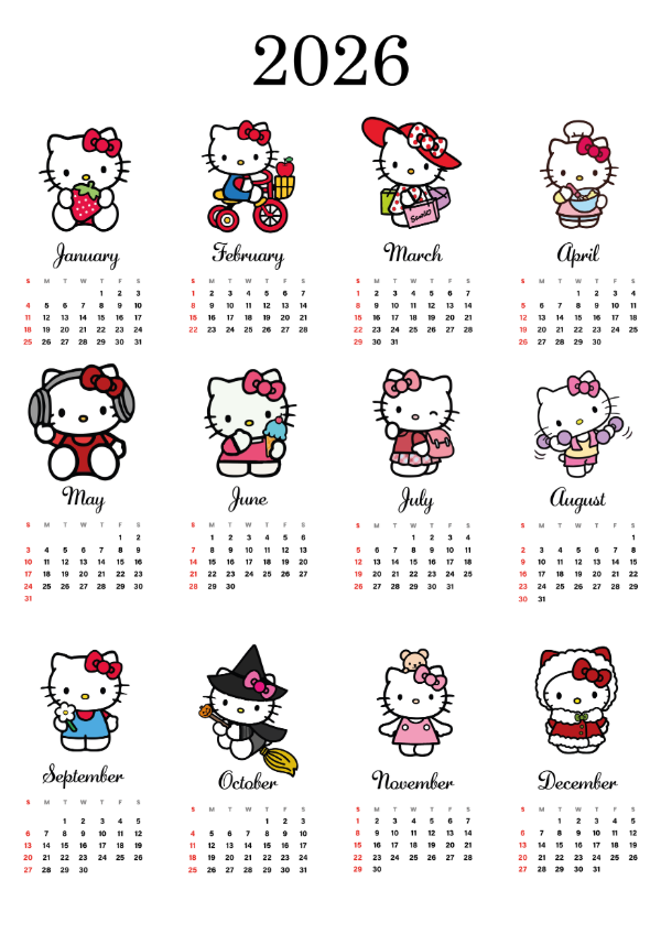 Producto - CALENDARIO HELLO KITTY