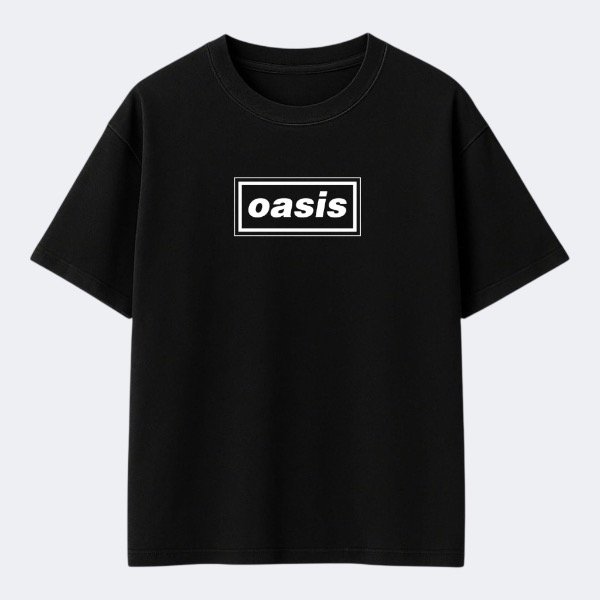 Producto - Remera Oversize Negra - Oasis