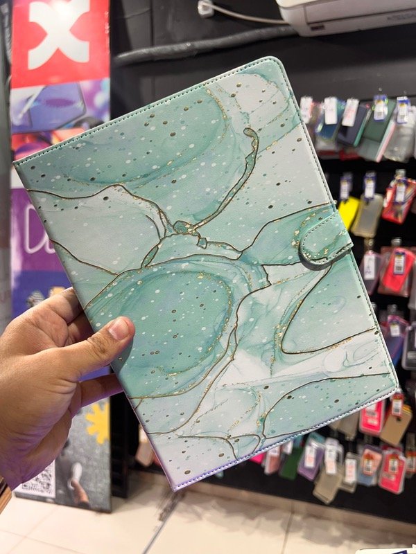 Producto - Funda para tablet DE 10 Y 11 PULGADAS, con diseño verde.