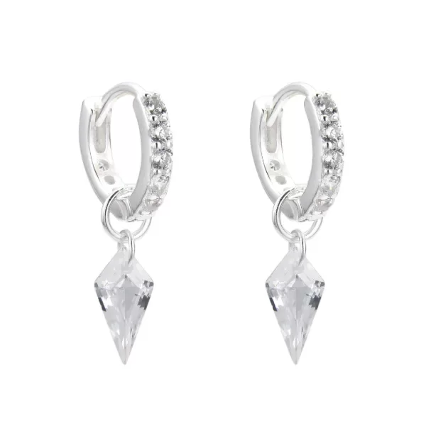 Producto - Argolla12mm cristal colgante
