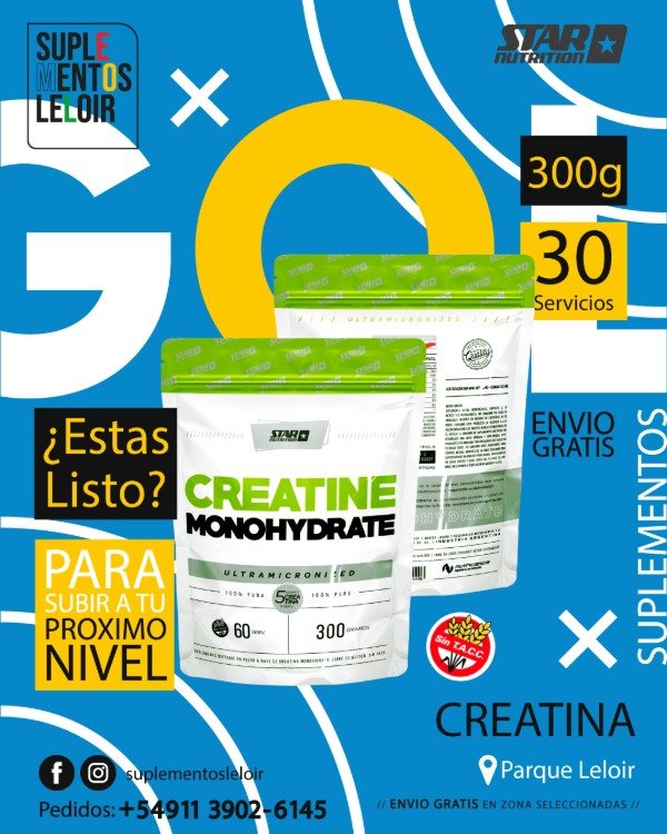 Producto - Creatina 300g - Doy Pack - Star Nutrition