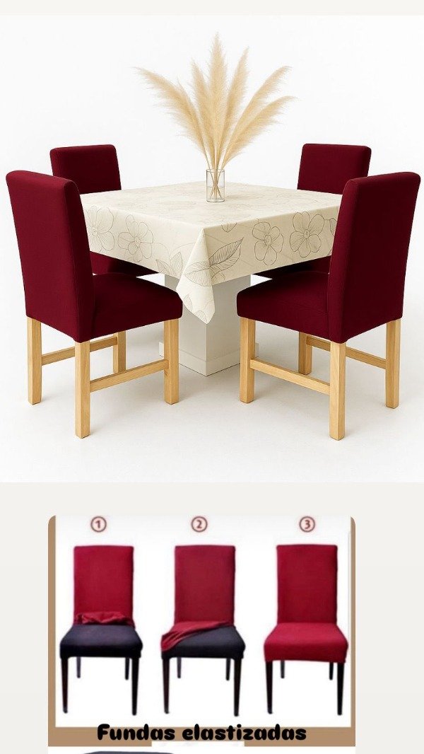 Producto - Pack por 6 fundas sillas lisas