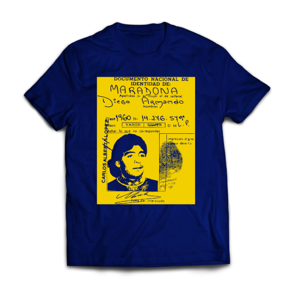 Producto - Remera Maradona Dni Argentino