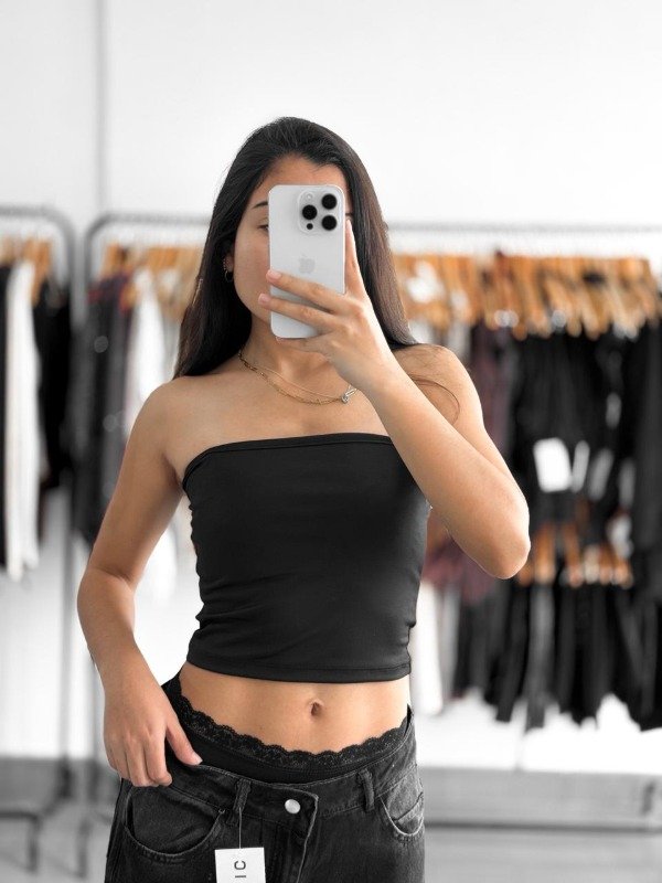 Producto - Top strapless Roma negro - 0