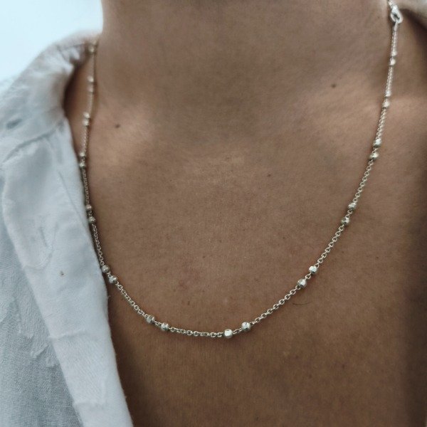 Producto - Cadena con pelotitas facetada (#352)