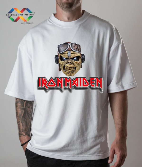 Producto - REMERA - IRON MAIDEN - ALGODON OVERSIZE TALLE XL - 2