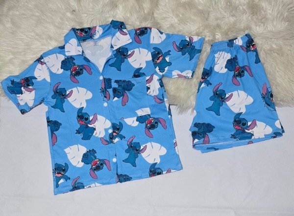 Producto - Camiseros Stitch celeste