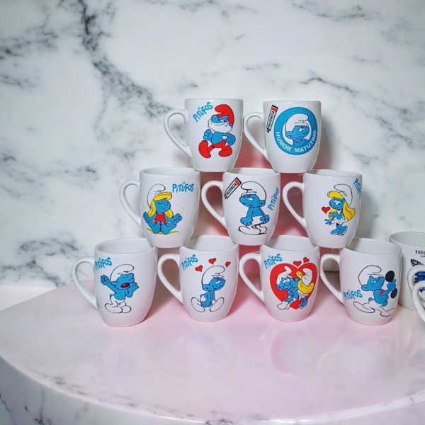 Producto - COMBO TAZAS BOMBE "PITUFOS" X6