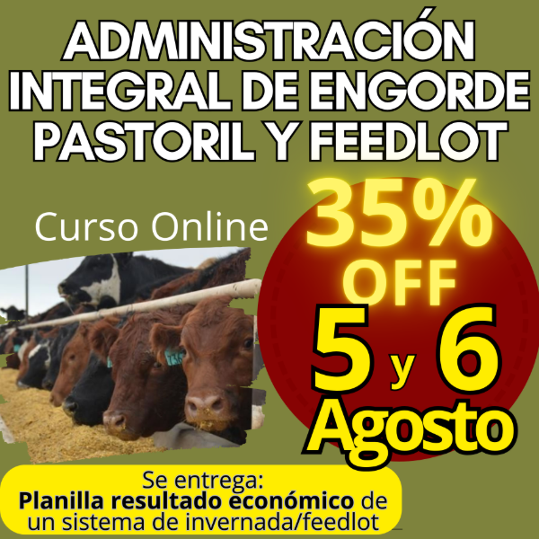 Producto - Curso Online: Administración Integral de Engorde Pastoril y Feedlot - 0