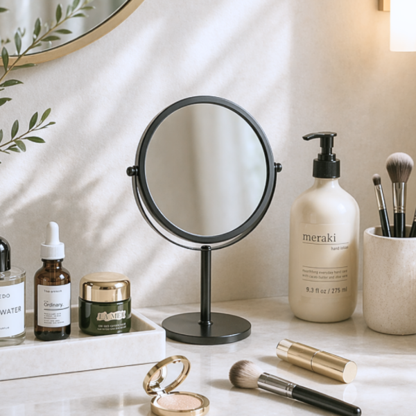 Producto - Espejo de hierro negro alto