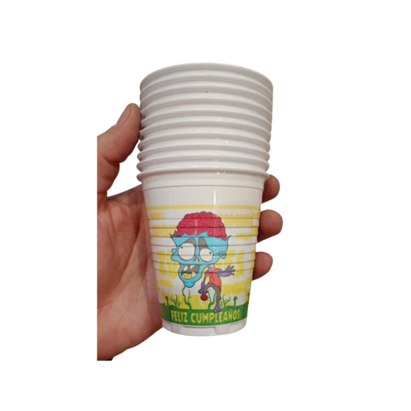 Producto - Vasos de plastico x10un PLANTAS VS ZOMBIE