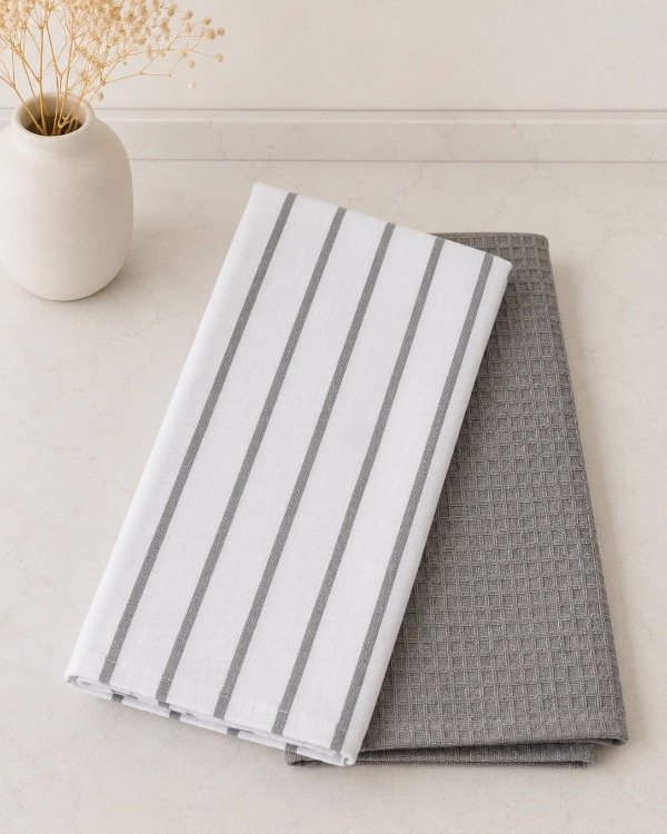 Producto - DÚO DE REPASADORES GRIS RAYA FINA