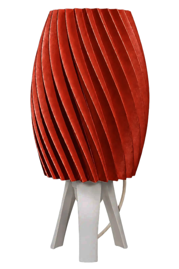 Producto - Lámpara Velador Lidia (27x17 cm) -Diseño Espiral Escultórico - 220 Volts - 6